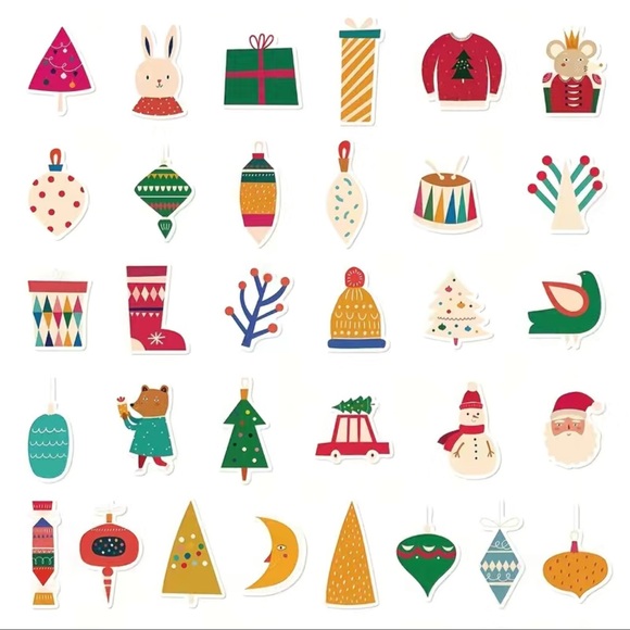 64pcs Christmas Decoration Stickers - Picture 3 of 9